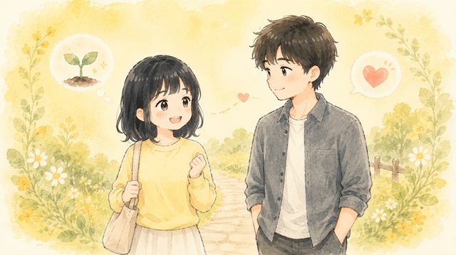 別れても友達でいたい男性心理7選を解説した復縁向けイラスト。