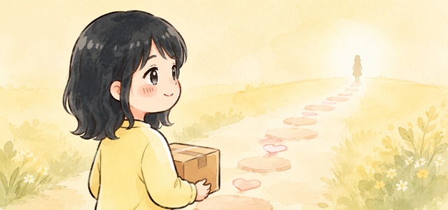 別れた後に荷物を返すとき会いたくないと言われた場合の考え方をまとめた復縁向けイラスト。