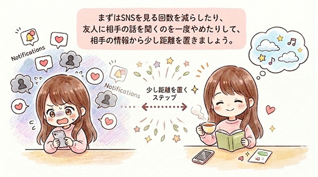 復縁を目指すときに「相手の生活や交友関係に干渉してしまう画像」