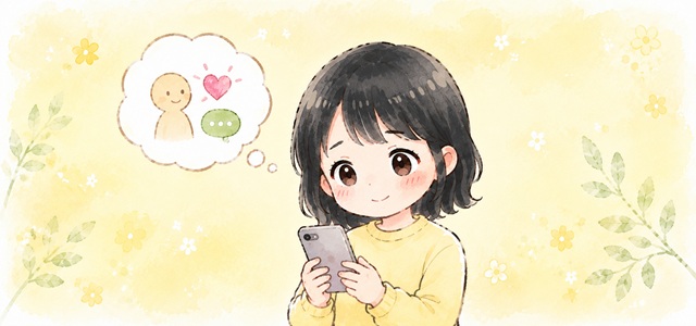 ヴェルニの縞いちき先生による復縁チャット相談を紹介したイラスト。