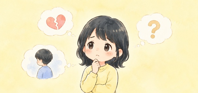 友達に戻りたいと言われたときに知っておきたい相手の心理を解説した復縁向けイラスト。