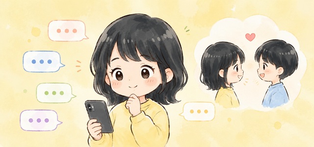 友達に戻りたいと言われたときの返事の具体例5つを解説した復縁向けイラスト。