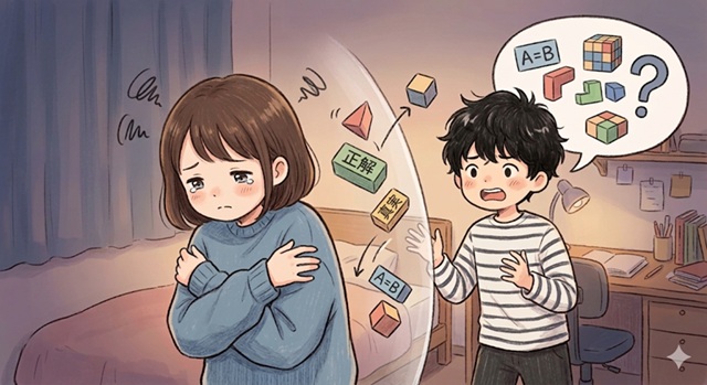 理解してもらえず泣く女性の画像